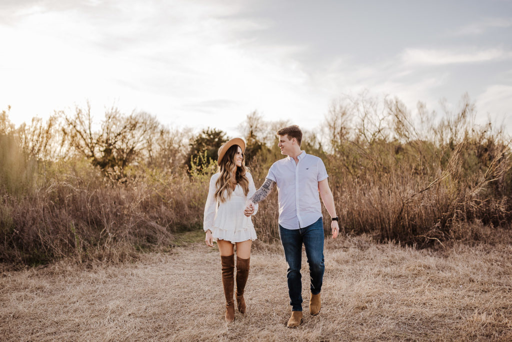 white rock lake engagement tips to relax in front of the camera