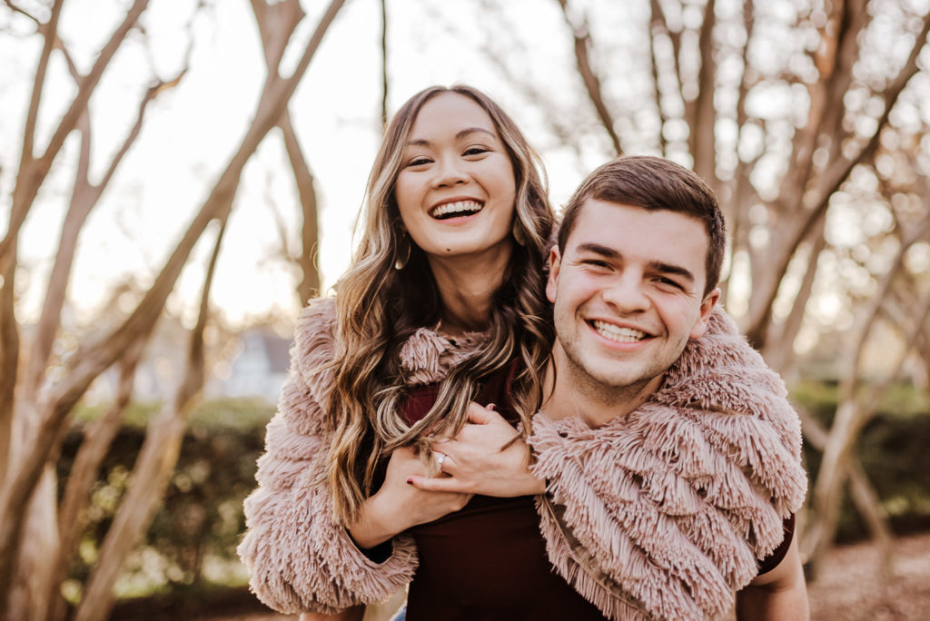 dallas arboretum engagement tips to relax in front of the camera