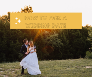how to pick a wedding date title image