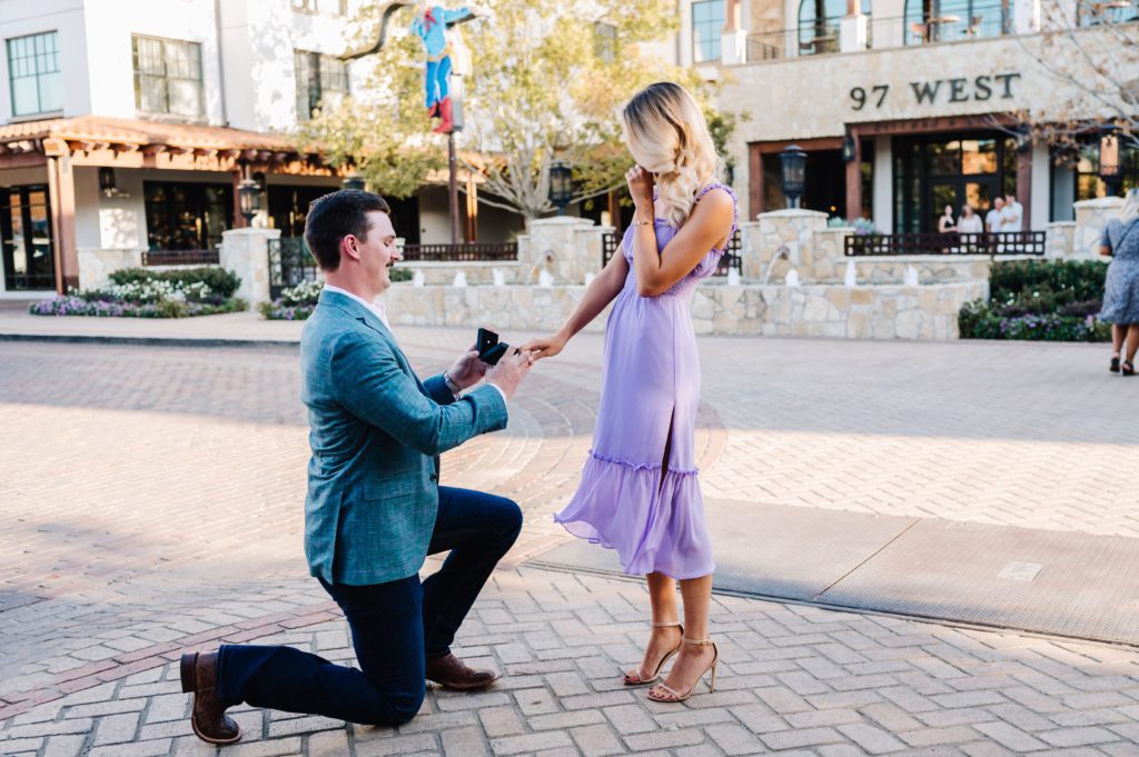 getting engaged in the Fort Worth Stockyards